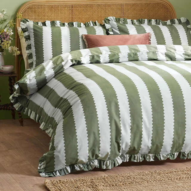 Wylder Duvet Cover Set Bridie Green/Mist Single - image 1