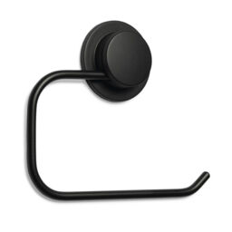 Croydex Stick 'n' Lock Toilet Roll Holder - Black - thumbnail 2
