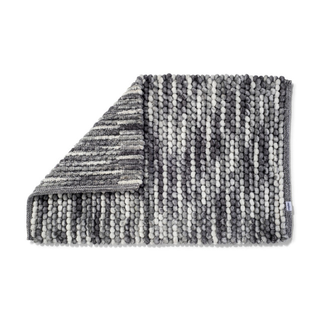 Croydex Bath Mat Textured Marle 100% Cotton Grey 50x80cm - image 1