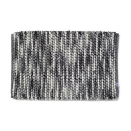 Croydex Bath Mat Textured Marle 100% Cotton Grey 50x80cm - thumbnail 3