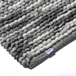 Croydex Bath Mat Textured Marle 100% Cotton Grey 50x80cm - thumbnail 2