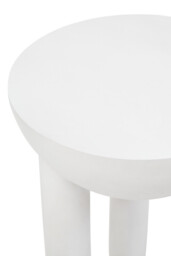 Fifty Five South Side Table Walsa Tri Solid Mango Wood Whitewash - thumbnail 4