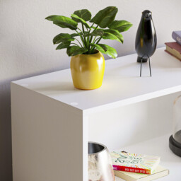 Vida Designs Bookcase Cambridge 3 Shelves White - thumbnail 4