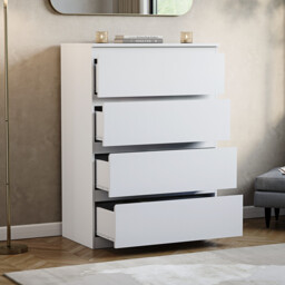 Vida Designs Drawer Chest Denver 4 Drawers, White - thumbnail 5