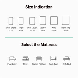 Novilla 25cm Medium Firm Hybrid Mattress -4FT Small Double (120x190cm) - UK Pocket Sprung & Foam for Support & Comfort, Soft-Touch Cover, Mattress in a Box - thumbnail 7
