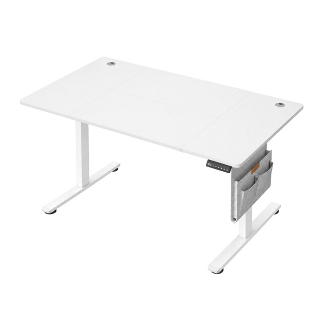 Ochama Electric Standing Desk, Height Adjustable Desk, 70 x 160 x (72-120) cm, for Home Office, Study, White - image 1