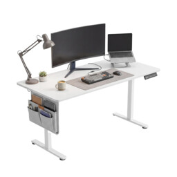 Ochama Electric Standing Desk, Height Adjustable Desk, 70 x 160 x (72-120) cm, for Home Office, Study, White - thumbnail 5