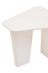 Fifty Five South Coffee Table Walsa Triangle Solid Mango Wood Whitewash - thumbnail 5