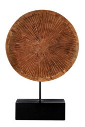 Fifty Five South Sculpture Fidel Carved Round Natural - thumbnail 1