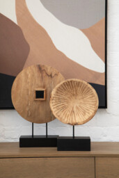 Fifty Five South Sculpture Fidel Carved Round Natural - thumbnail 3