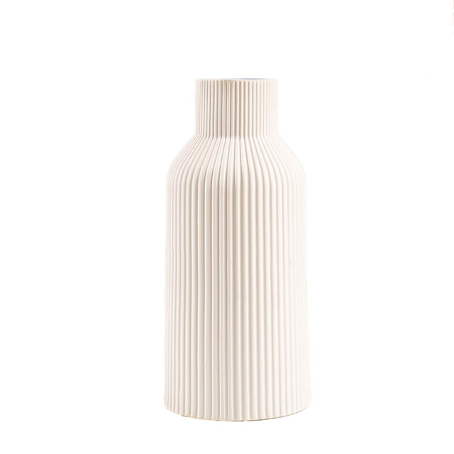 1pc/20.5cm/8in Vase for Pampas Grass, Ceramic Vase, White, Matt, Round, Modern Design, Boho Style for Decoration, Aesthetic, Flower Vase for Living Room, Bedroom Decoration, Simple Nordic Style - image 1