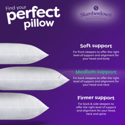 Slumberdown Pillows Anti Allergy Medium 2pk - thumbnail 5