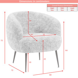 Accent Chair Willow White - thumbnail 2