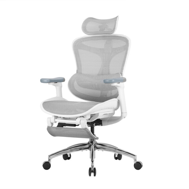 SIHOO Doro C300 Ergonomic Office Chair with Ultra Soft 3D Armrests, Dynamic Lumbar Support for Home Office Chair, Adjustable Backrest Desk Chair with Pedal (White) - image 1