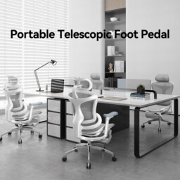 SIHOO Doro C300 Ergonomic Office Chair with Ultra Soft 3D Armrests, Dynamic Lumbar Support for Home Office Chair, Adjustable Backrest Desk Chair with Pedal (White) - thumbnail 7