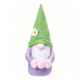 Yuejia 1Pcs 12in/30cmEaster Gnome Plush Elf Decorations,Handmade Gnome Bunny Faceless Doll Easter Ornaments, Easter Egg with Carrots Spring Home Decor Gifts for Women Men(green) - thumbnail 4