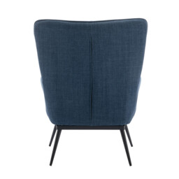 Accent Chair & Footstool Katelyn Denim Blue - thumbnail 3