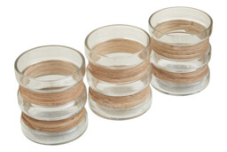 Interiors by Premier Candle Holder Kuta Tealight Natural 3pcs - thumbnail 4