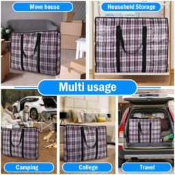 2-Piece Practical Down Comforter Storage Bag, Space-Saving, Can Be Used to Store Clothes and Bedding. 68*50*24cm Black - thumbnail 5