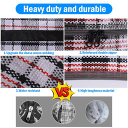 2-Piece Practical Down Comforter Storage Bag, Space-Saving, Can Be Used to Store Clothes and Bedding. 68*50*24cm Black - thumbnail 6