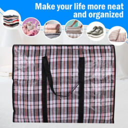2-Piece Practical Down Comforter Storage Bag, Space-Saving, Can Be Used to Store Clothes and Bedding. 68*50*24cm Black - thumbnail 3