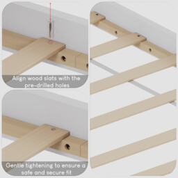 Vida Designs Bed Frame Milan Wooden High Foot White Double - thumbnail 6