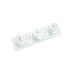 Croydex Triple Cloth Holders - White - thumbnail 2