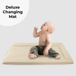 My Babiie Changing Mat - Oatmeal Herringbone - thumbnail 2