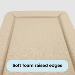 My Babiie Changing Mat - Oatmeal Herringbone - thumbnail 3