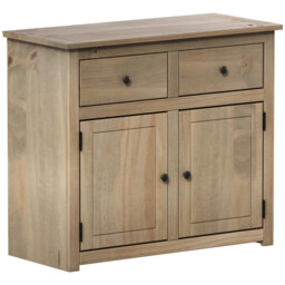 Vida Designs Sideboard Panama 2 Doors 2 Drawers Solid Pine Oak Stain - thumbnail 7