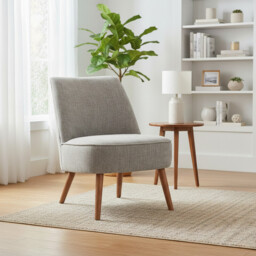 Accent Chair Reagan Grey - thumbnail 1