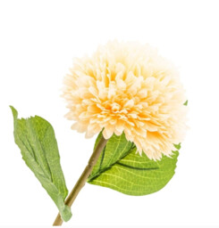 Candlelight Artificial Chrysanthemum Flower Stem Peach 42cm - thumbnail 3