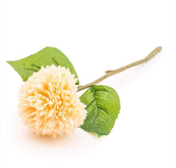 Candlelight Artificial Chrysanthemum Flower Stem Peach 42cm - thumbnail 2
