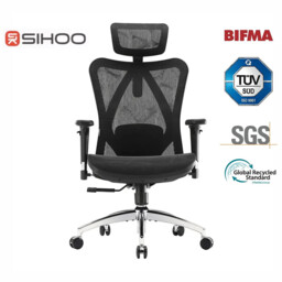 Sihoo Ergonomic Office Chair M57S Mesh Desk Chair with Adjustable Lumbar Support 3D Armrests Breathable High Back Computer Chair (Black) - thumbnail 1