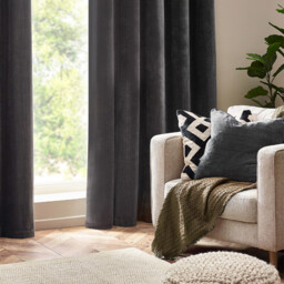 Yard Cushion Heavy Chenille Square Charcoal 50x50cm - thumbnail 5