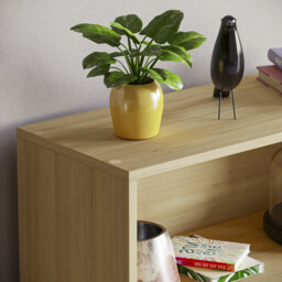 Vida Designs Bookcase Cambridge 3 Shelves Oak Effect - thumbnail 2