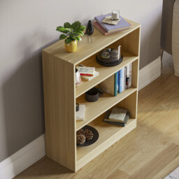 Vida Designs Bookcase Cambridge 3 Shelves Oak Effect - thumbnail 7
