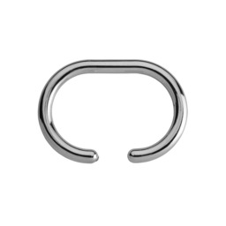 Croydex Shower Curtain Rings C Shape Silver 12pcs - thumbnail 3