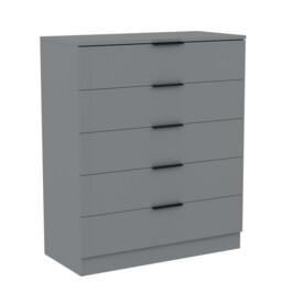 Vida Designs Trega 5 Drawer Chest of Drawers, Grey - thumbnail 5