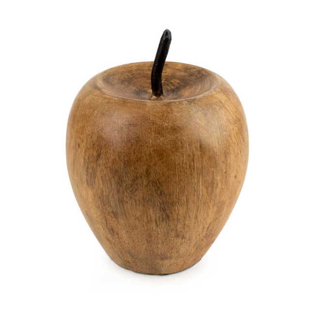 Candlelight Decorative Ornament Apple Mango Wood - image 1
