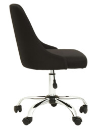 Interiors by Premier Office Chair Brent Black/Chrome - thumbnail 3