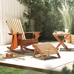 Vonhaus Hudson Adirondack Foot Stool - thumbnail 3