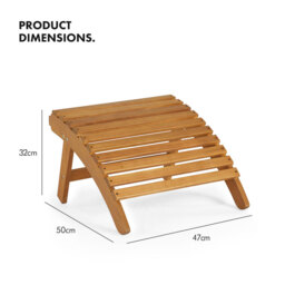 Vonhaus Hudson Adirondack Foot Stool - thumbnail 4