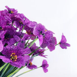 4Pcs 13in/33cm Artificial Flowers for Outdoor,No Fade Fake Plastic Flowers Faux Plants for Decoration Hanging Planters Indoor Outside Garden Porch Window Box Home Wedding Farmhouse(fuchsia) - thumbnail 5