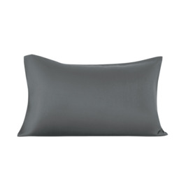 【Summer Cooling Textile】Dark Grey Bamboo Cooling 2pcs Pillowcases Set, 50*75cm *2 - thumbnail 1