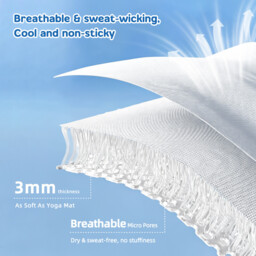 【Summer Cooling】Lebonsoir 3 Piece Jelly Cooling Mat Set, Summer Cool Mattress Pad with 2 Matching Pillowcases, Breathable Anti-Slip Washable Foldable Cooling Bed Sheet, Soft Machine Washable Cooling Bedding, 150x200cm+48x74cm*2, Light Gray - thumbnail 6