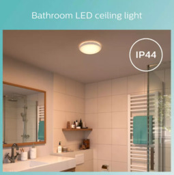 Philips Ceiling Light LED Luminaire Spray Bathroom Warm White 12W D: 28.7cm - thumbnail 4