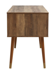 Interiors by Premier Desk Frida 1 Drawer 2 Doors Light Walnut - thumbnail 3