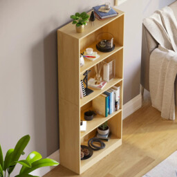 Vida Designs Bookcase Cambridge 4 Shelves Oak Effect Large - thumbnail 7