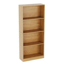Vida Designs Bookcase Cambridge 4 Shelves Oak Effect Large - thumbnail 3